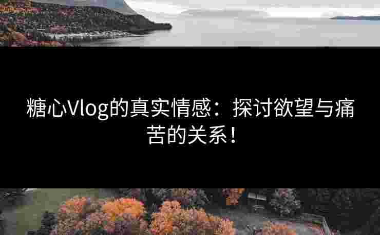 糖心Vlog的真实情感：探讨欲望与痛苦的关系！